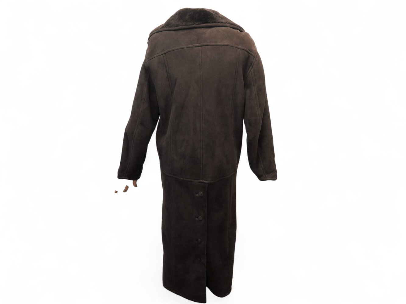 Manteau long en agneau plongé et fourrure – Chanel